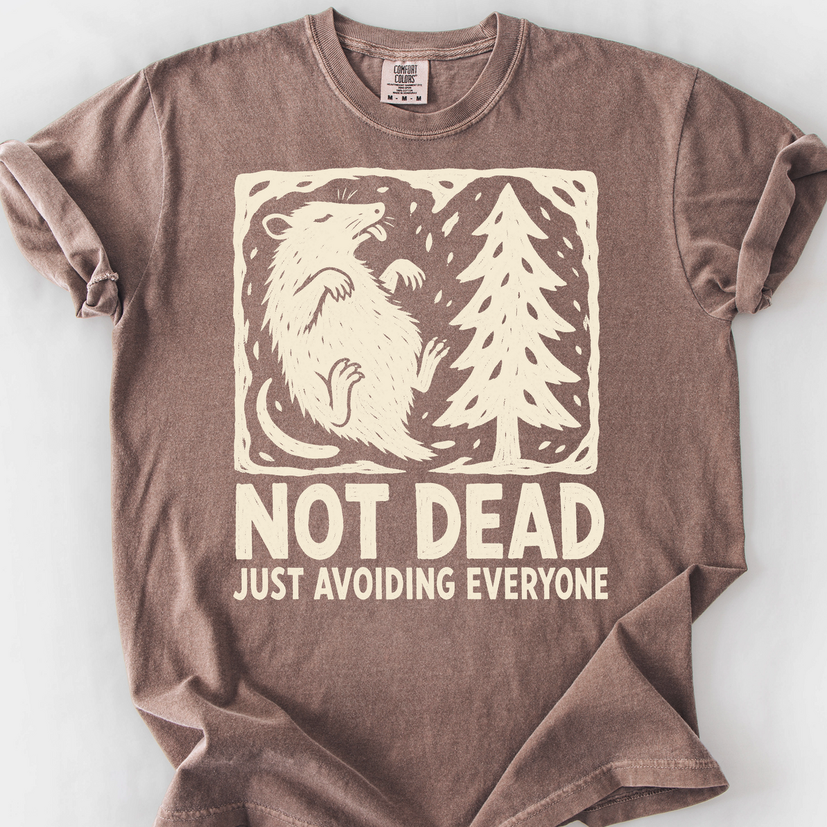 Not Dead Just Resting T-Shirt — Espresso