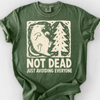 Not Dead Just Resting T-Shirt — Moss