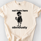 Not From Here Obviously T-Shirt — Ivory
