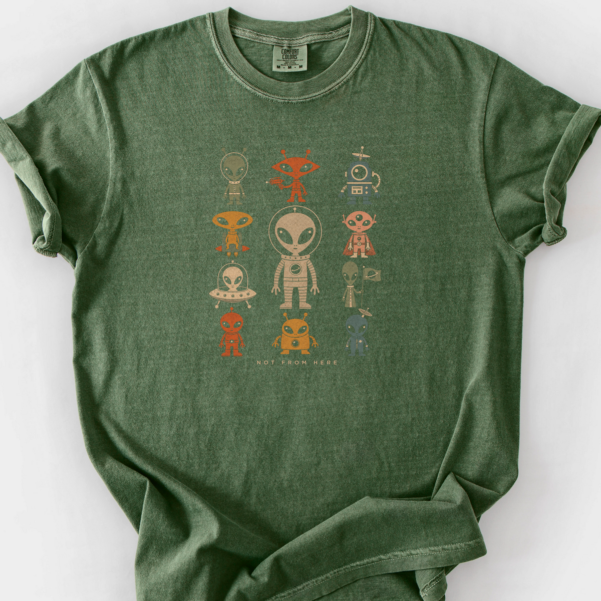 Not From Here T-Shirt — Moss