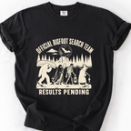 Official Bigfoot Search Team T-Shirt — Black