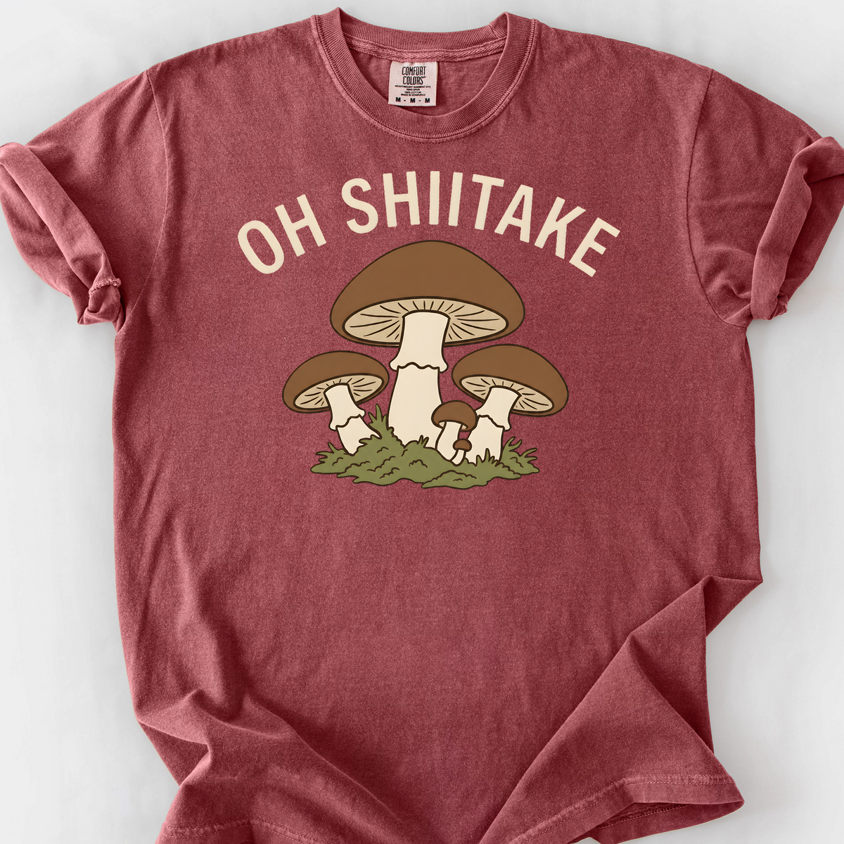 Oh Shiitake T-Shirt — Brick