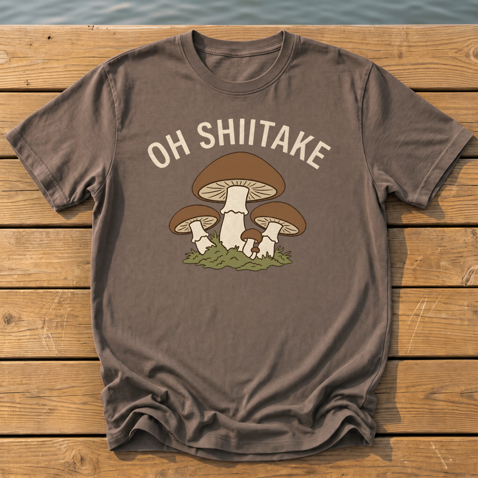 Oh Shiitake T-Shirt — Espresso