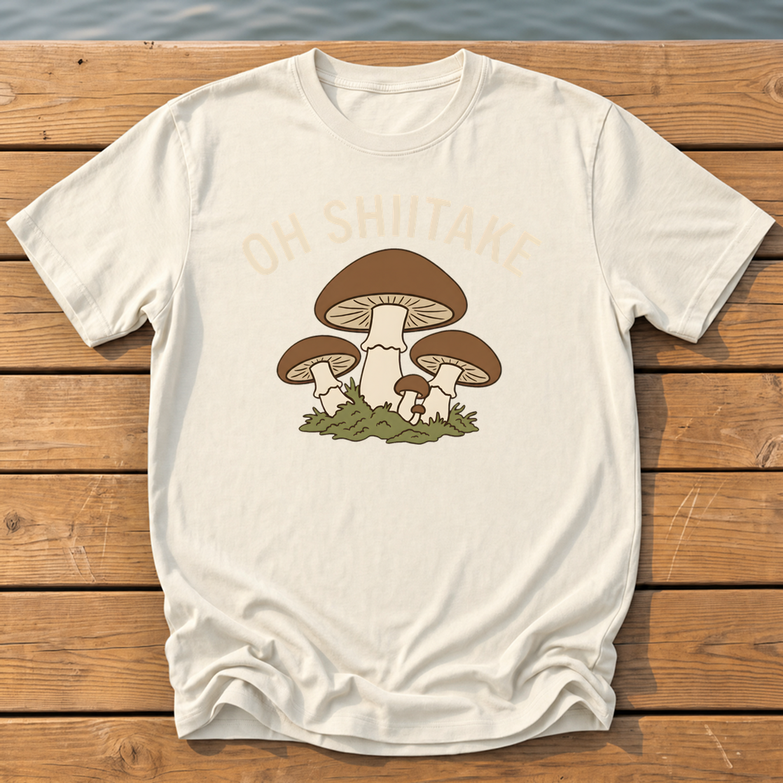 Oh Shiitake T-Shirt — Ivory