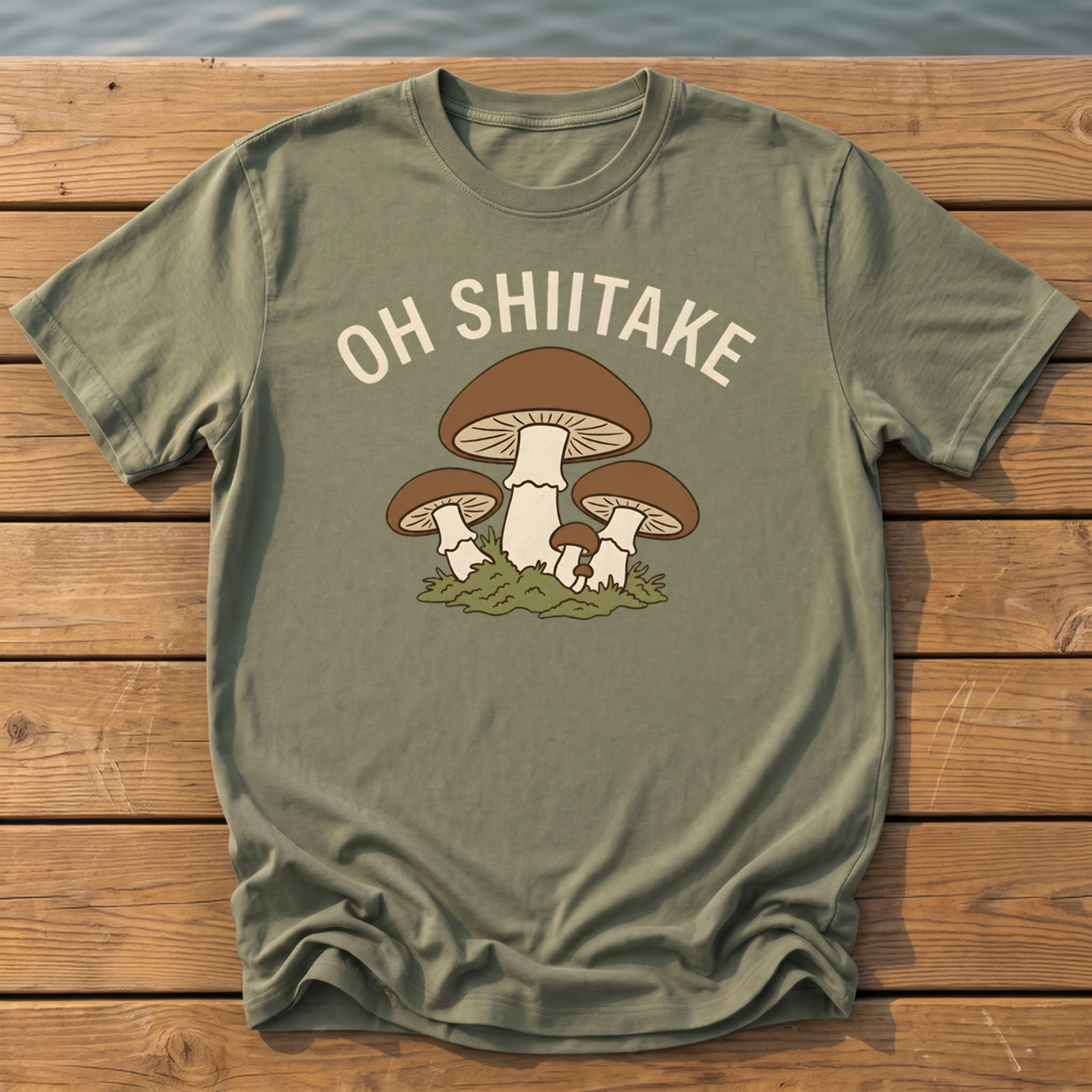 Oh Shiitake T-Shirt — Moss