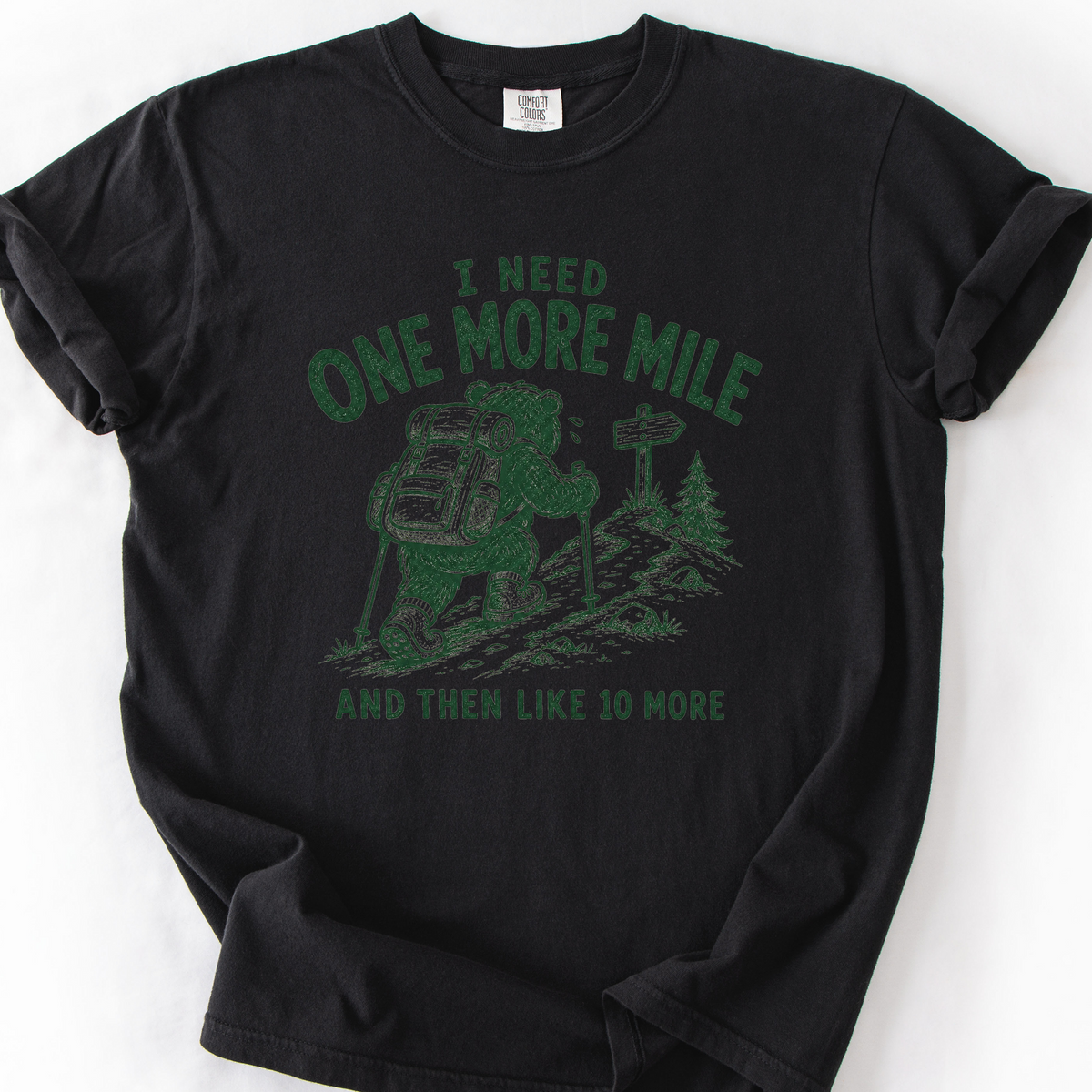 One More Mile T-Shirt — Black