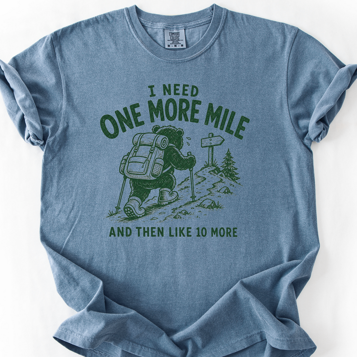 One More Mile T-Shirt — Blue Jean