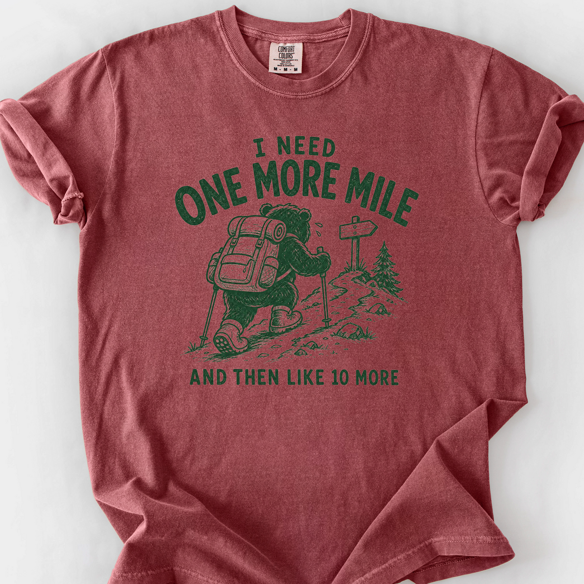 One More Mile T-Shirt — Brick
