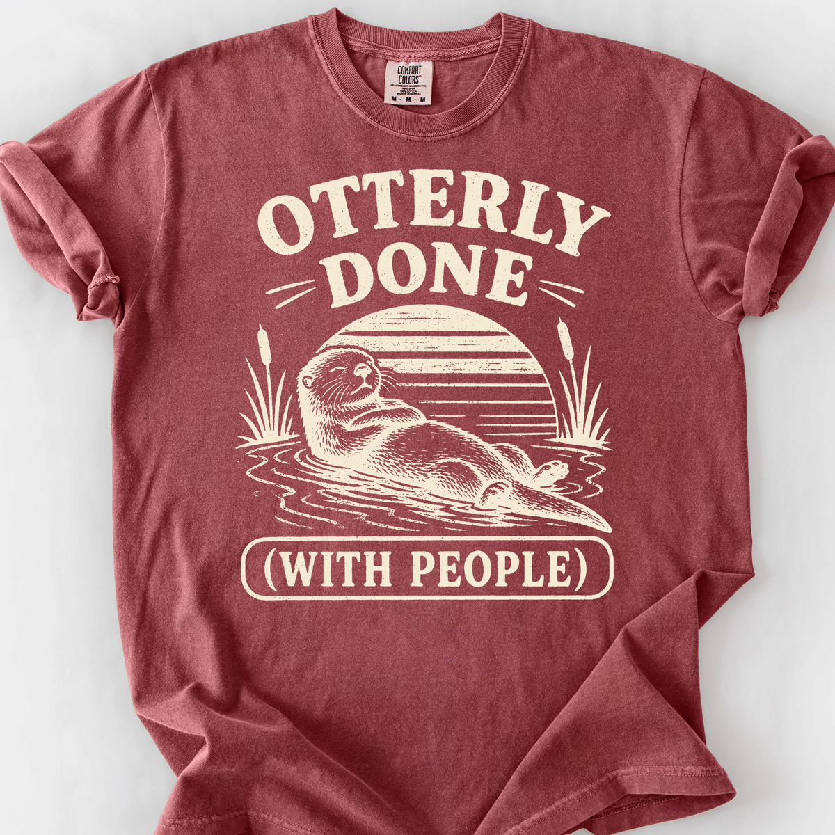 Otterly Done T-Shirt — Brick