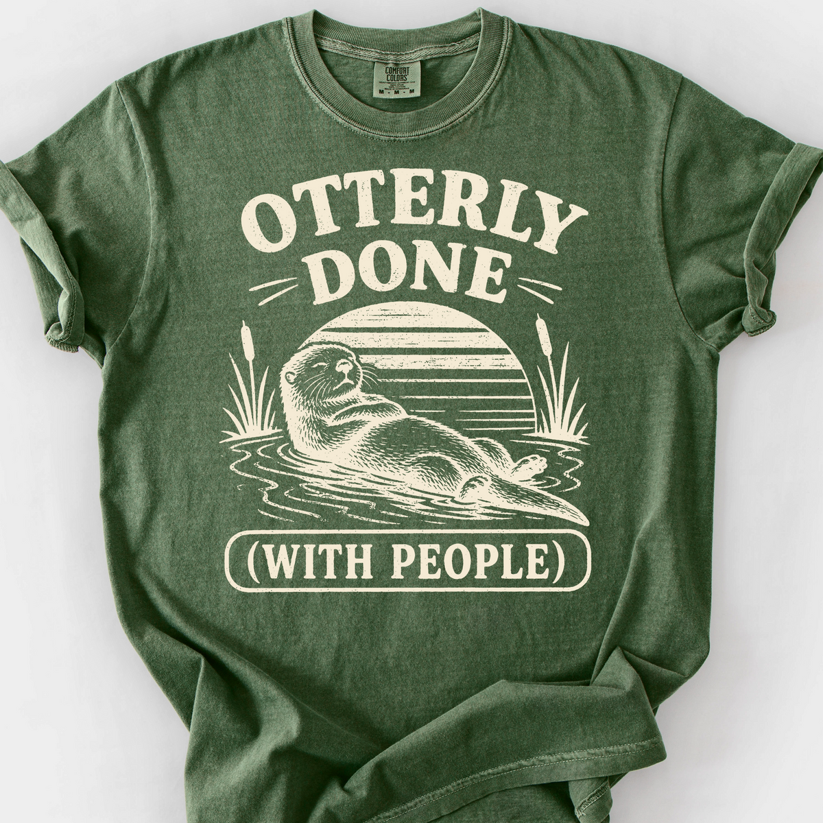 Otterly Done T-Shirt — Moss