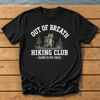 Out Of Breath Hiking Club T-Shirt — Black
