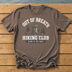 Out Of Breath Hiking Club T-Shirt — Espresso