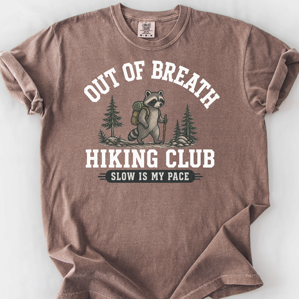 Out Of Breath Hiking Club T-Shirt — Espresso