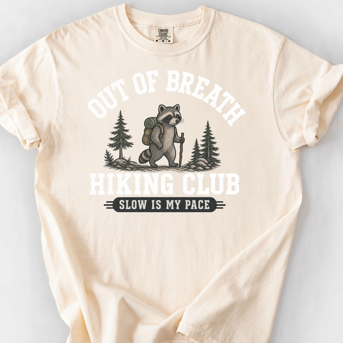 Out Of Breath Hiking Club T-Shirt — Ivory