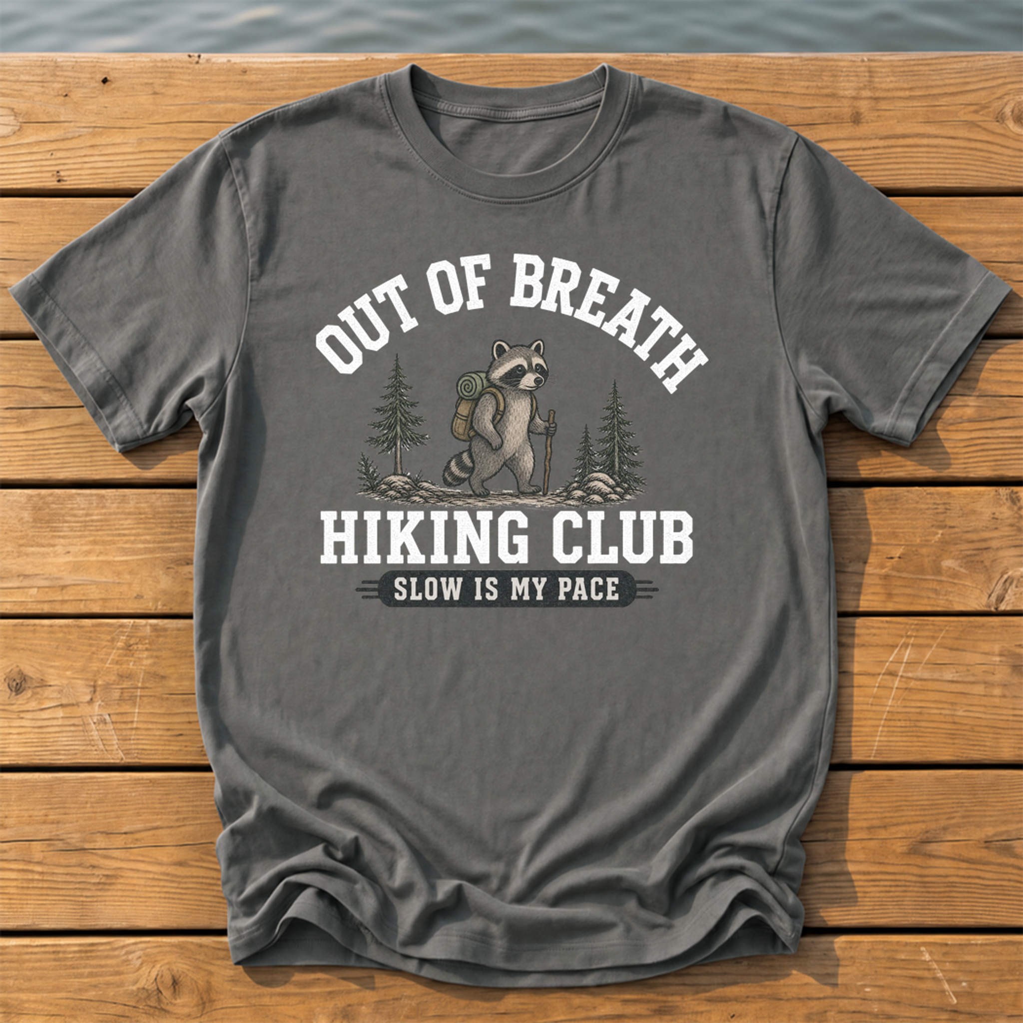Out Of Breath Hiking Club T-Shirt — Pepper