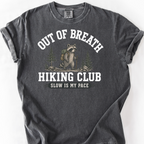Out Of Breath Hiking Club T-Shirt — Pepper