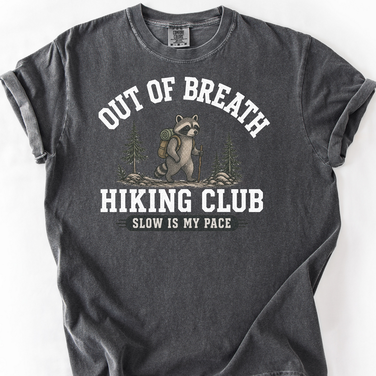 Out Of Breath Hiking Club T-Shirt — Pepper