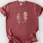 Out Of Breath Hiking Society T-Shirt — Brick