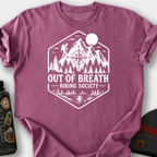 Out of Breath Society T-Shirt — Berry