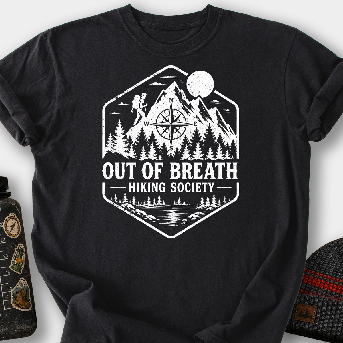 Out of Breath Society T-Shirt — Black