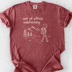 Out Of Office Indefinitely T-Shirt — Brick