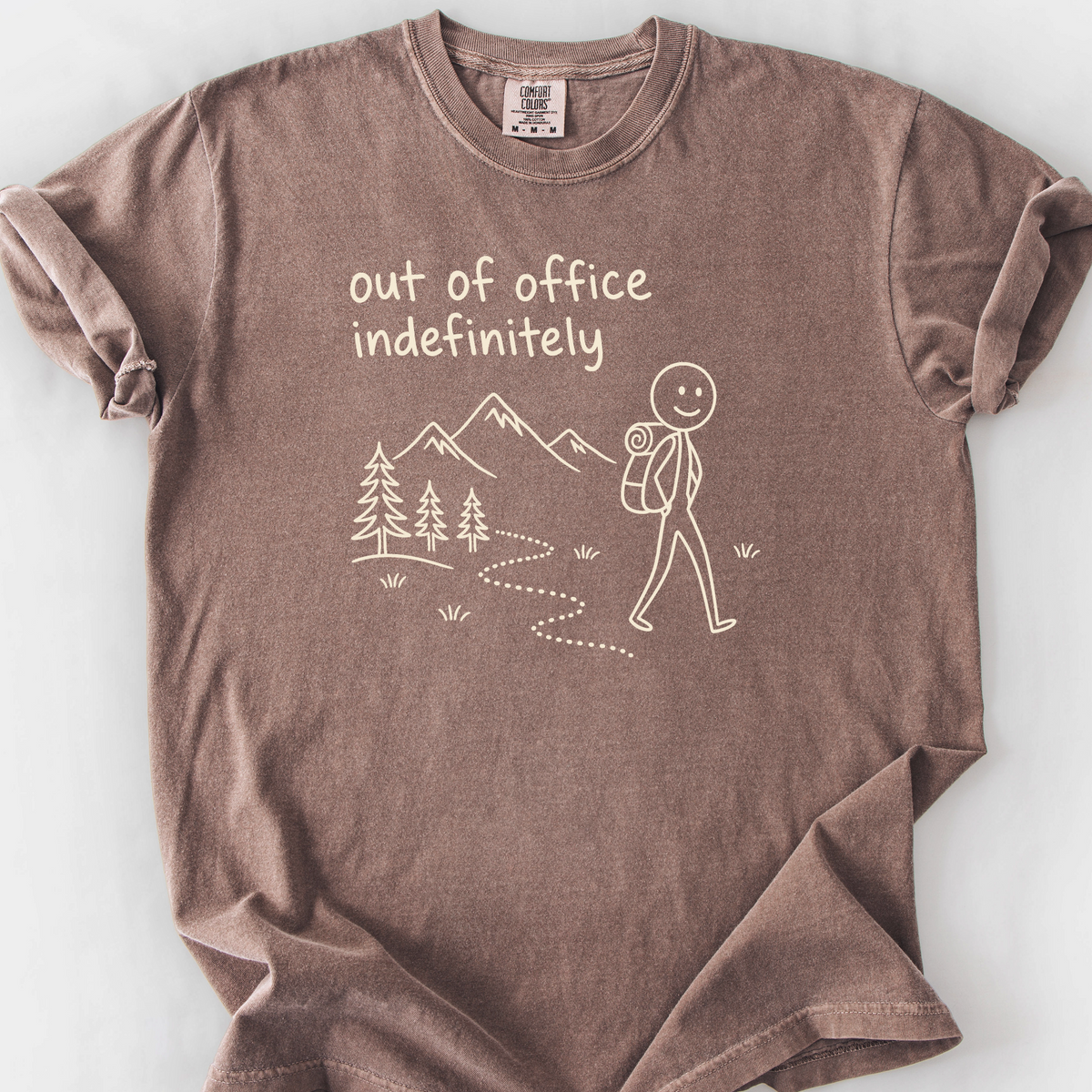 Out Of Office Indefinitely T-Shirt — Espresso