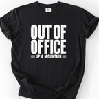 Out Of Office Up A Mountain T-Shirt — Black