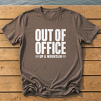 Out Of Office Up A Mountain T-Shirt — Espresso