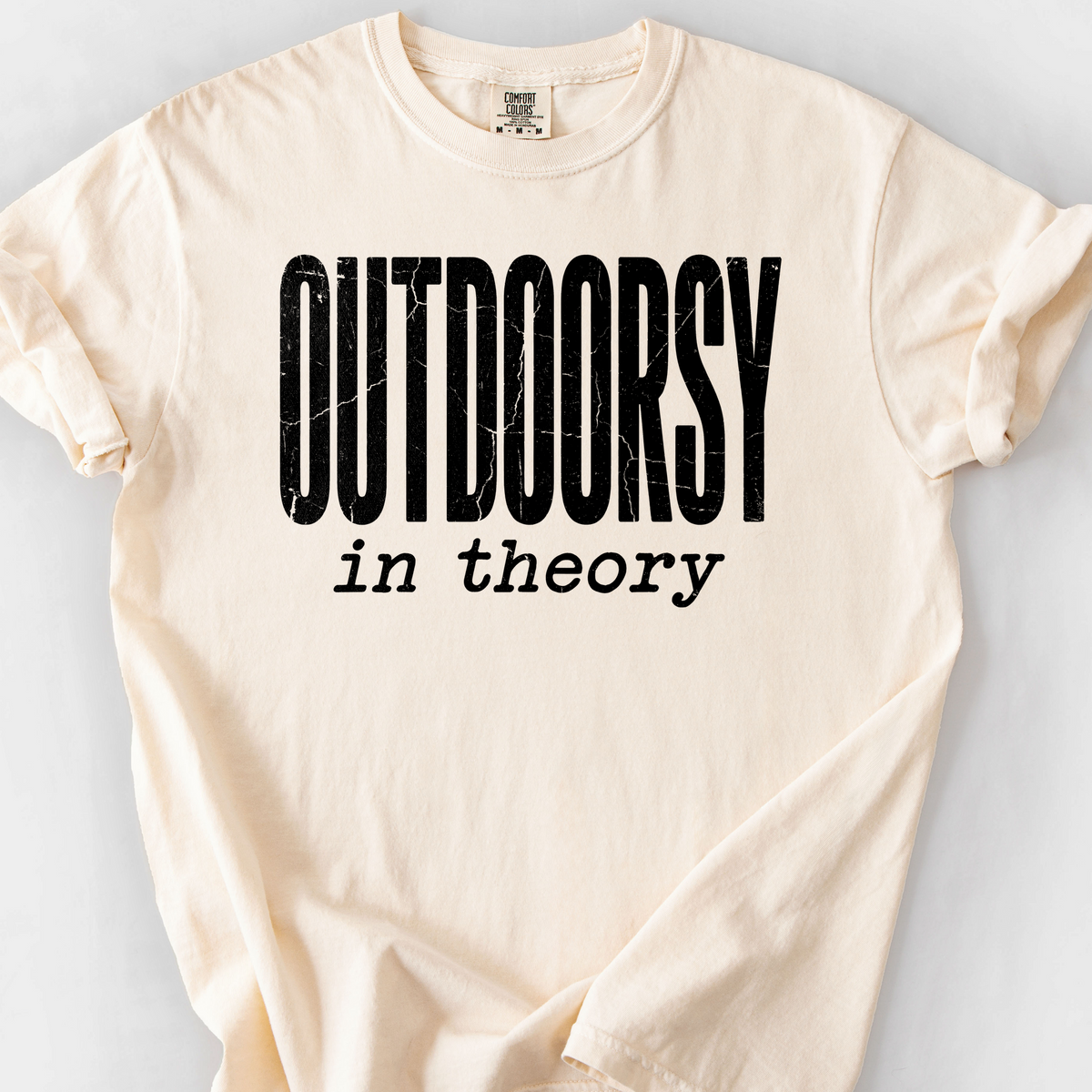 Outdoorsy in Theory T-Shirt — Ivory