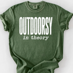 Outdoorsy in Theory T-Shirt — Moss