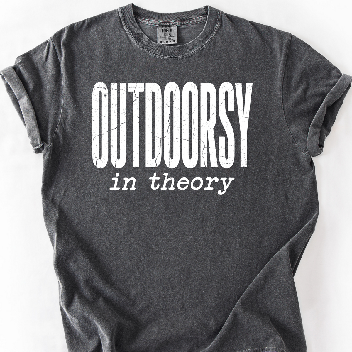Outdoorsy in Theory T-Shirt — Pepper