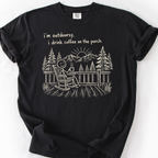 Outdoorsy (Porch Version) T-Shirt — Black