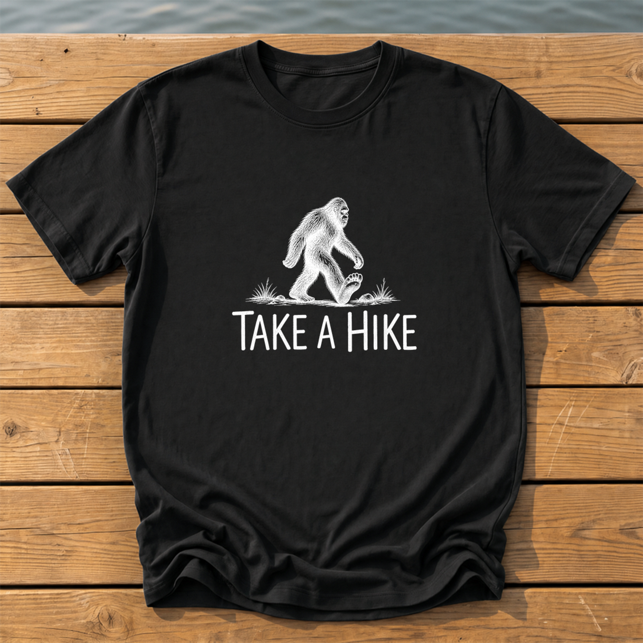 Outside-ish Design 03 T-Shirt — Black