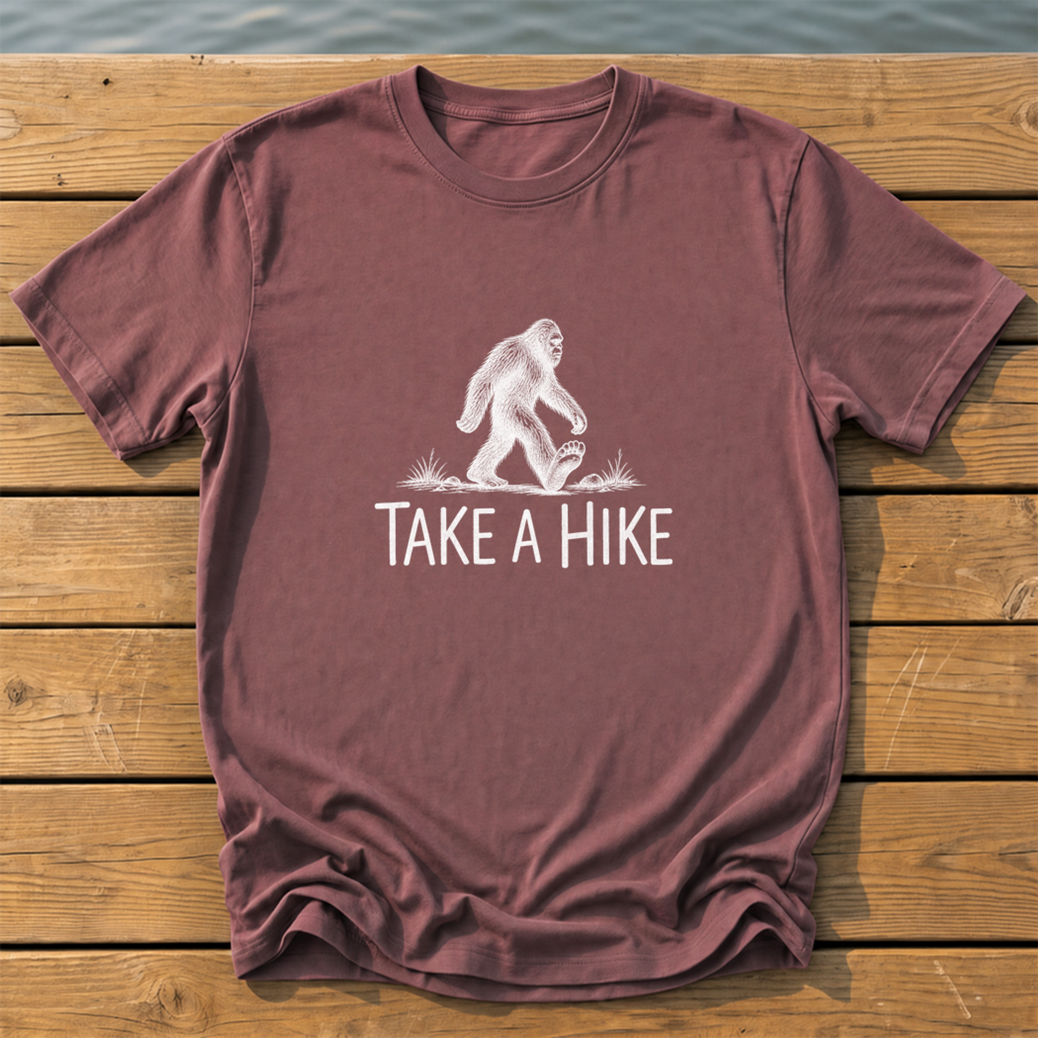 Outside-ish Design 03 T-Shirt — Brick