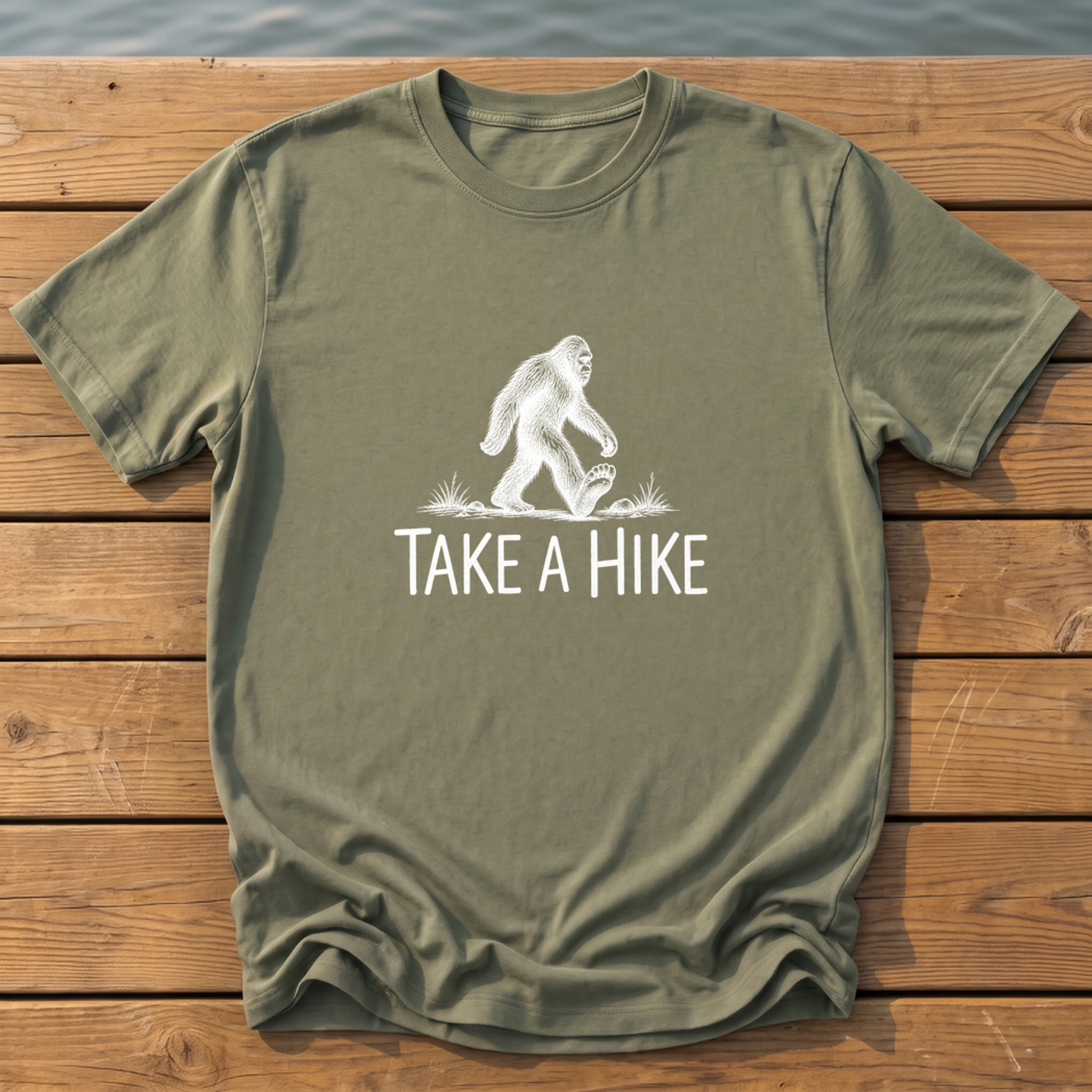 Outside-ish Design 03 T-Shirt — Moss