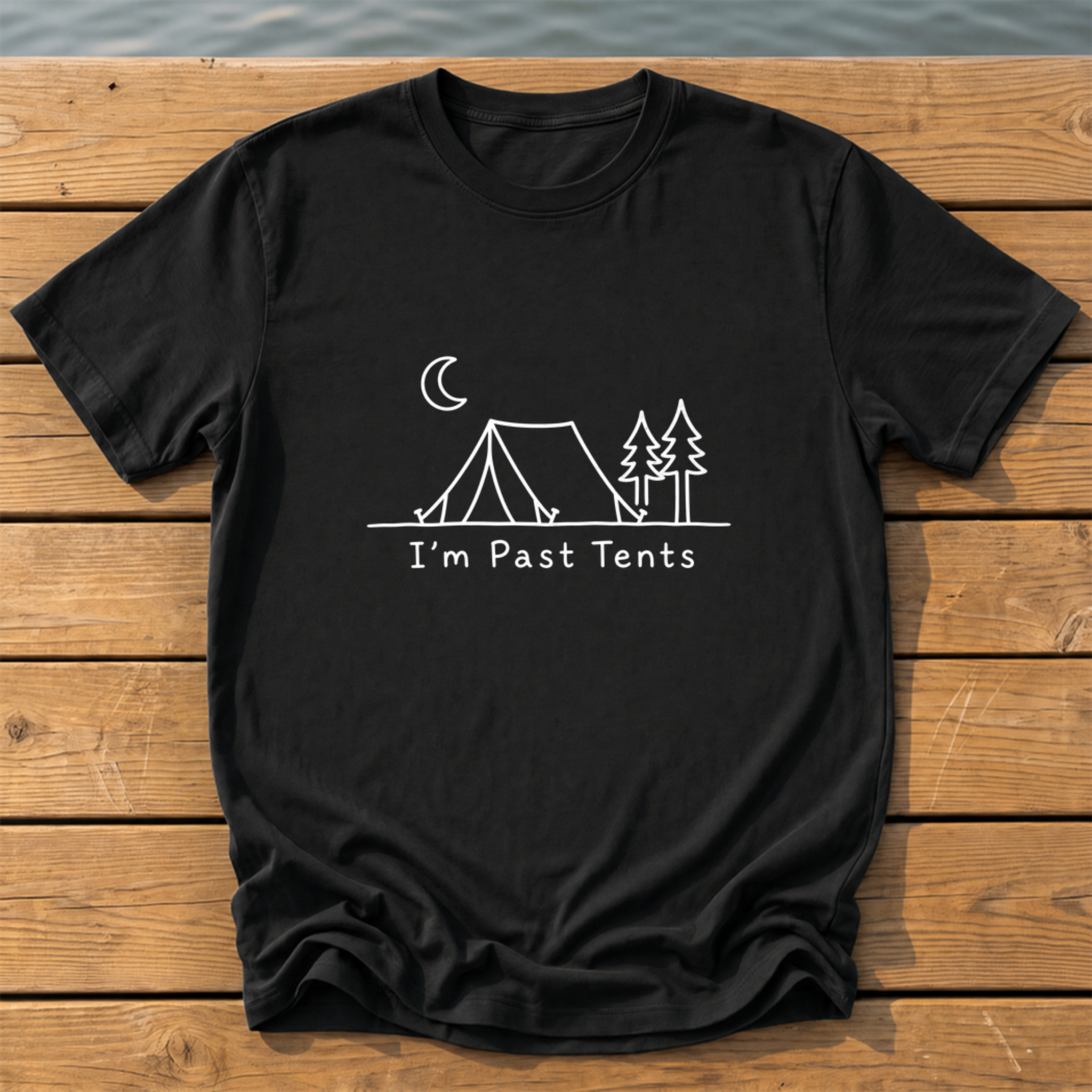 Outside-ish Design 06 T-Shirt — Black
