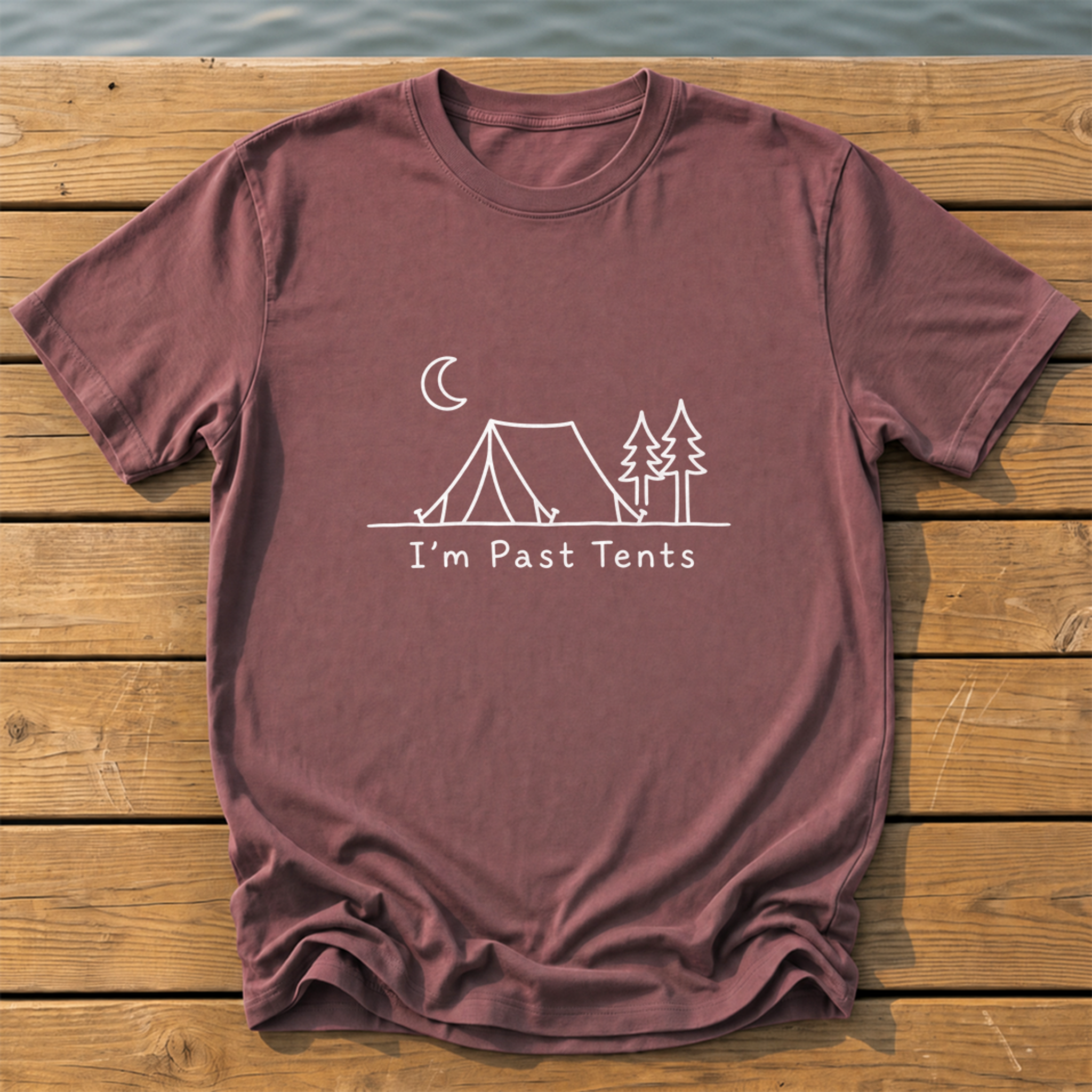 Outside-ish Design 06 T-Shirt — Brick