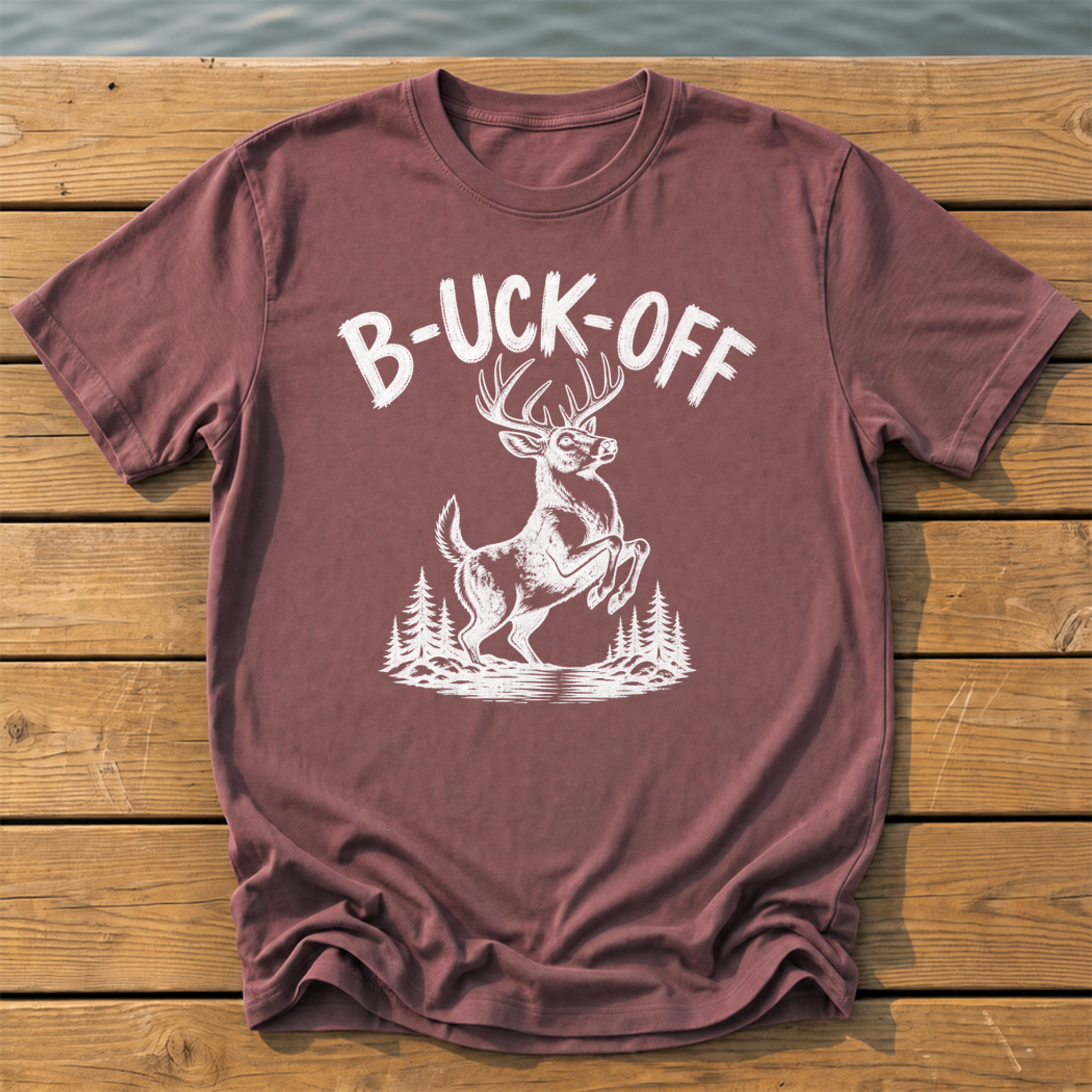 Outside-ish Design 07 T-Shirt — Brick