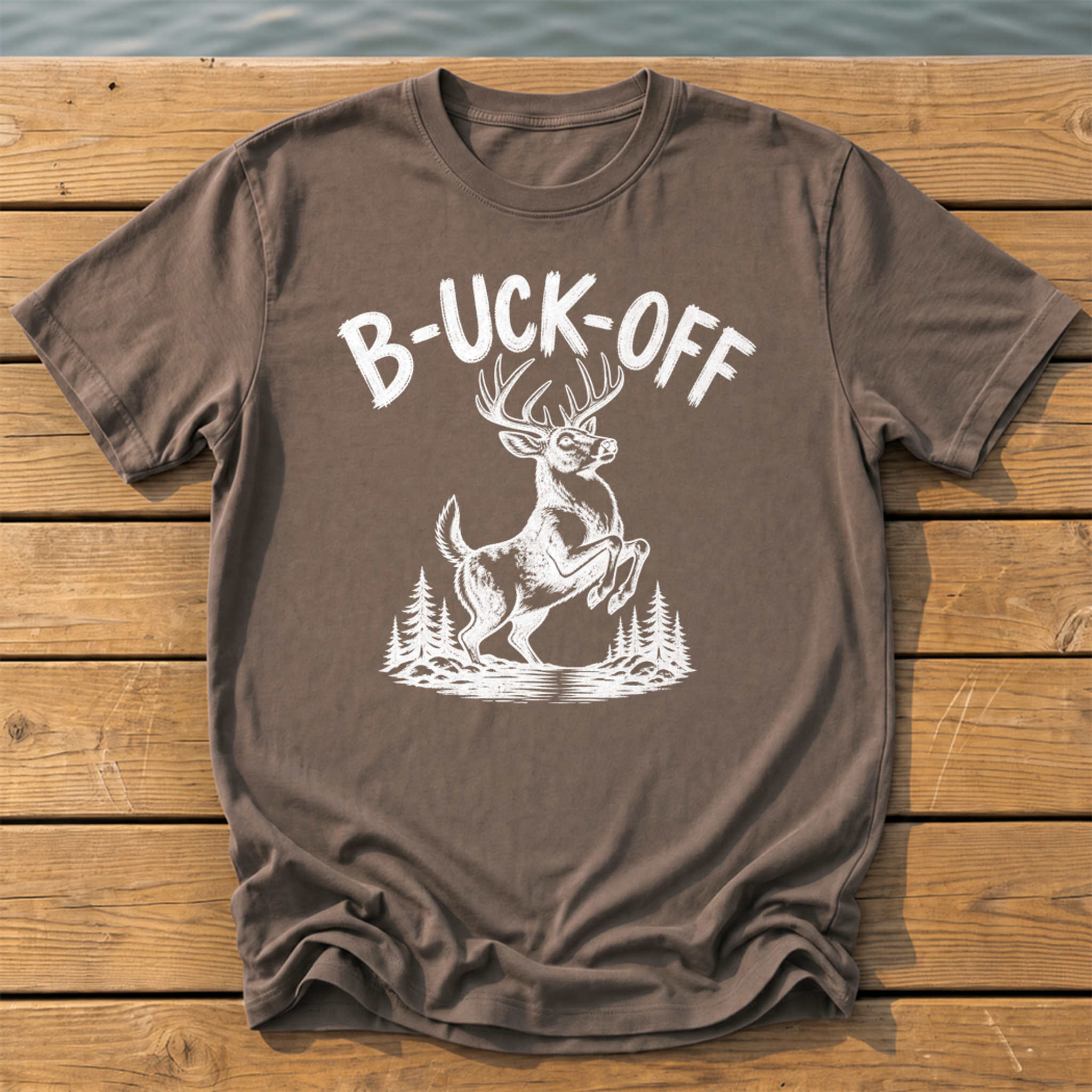 Outside-ish Design 07 T-Shirt — Espresso