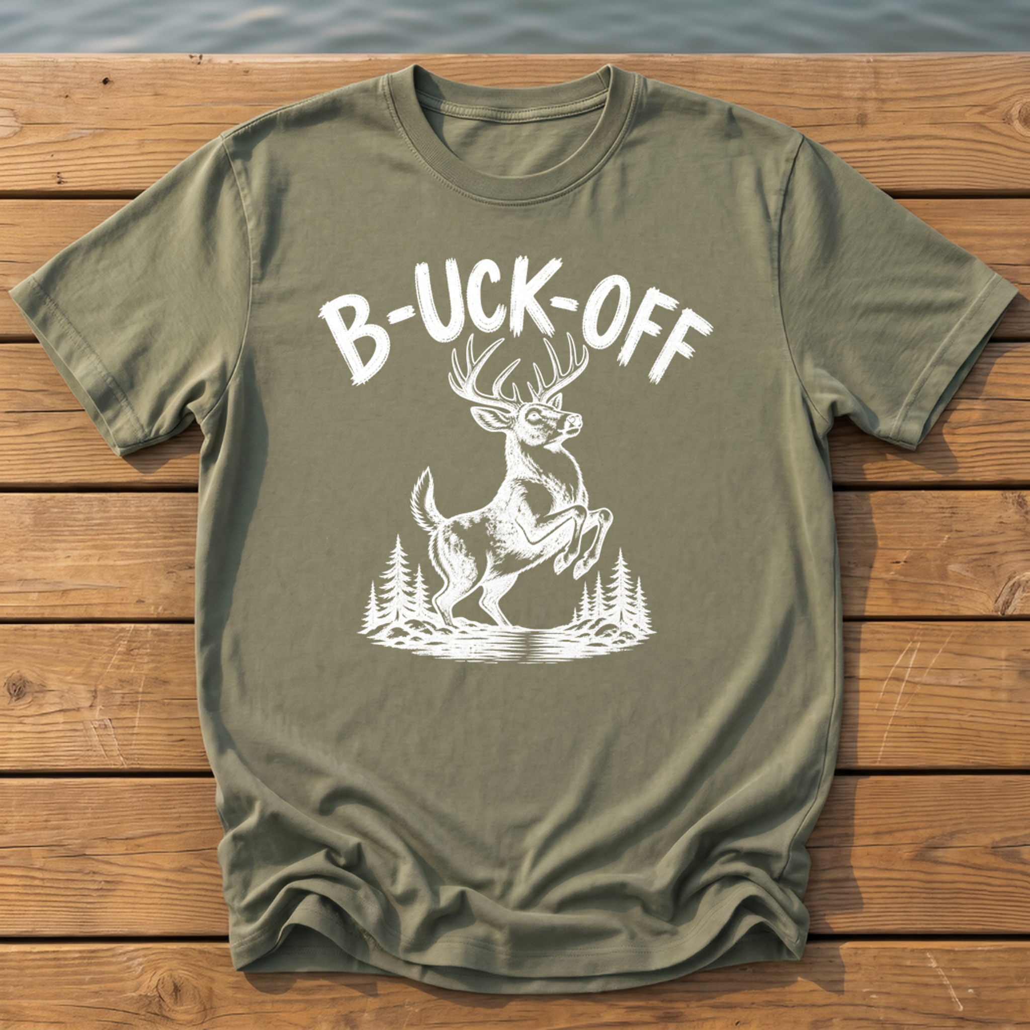 Outside-ish Design 07 T-Shirt — Moss
