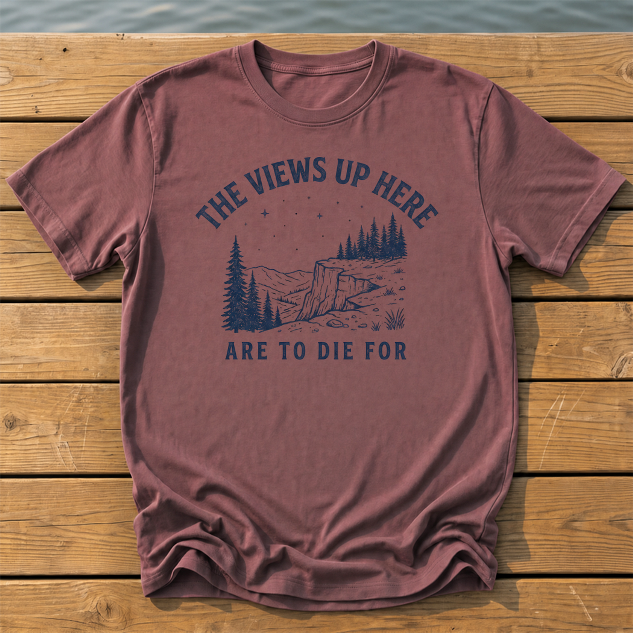 Outside-ish Design 10 T-Shirt — Brick