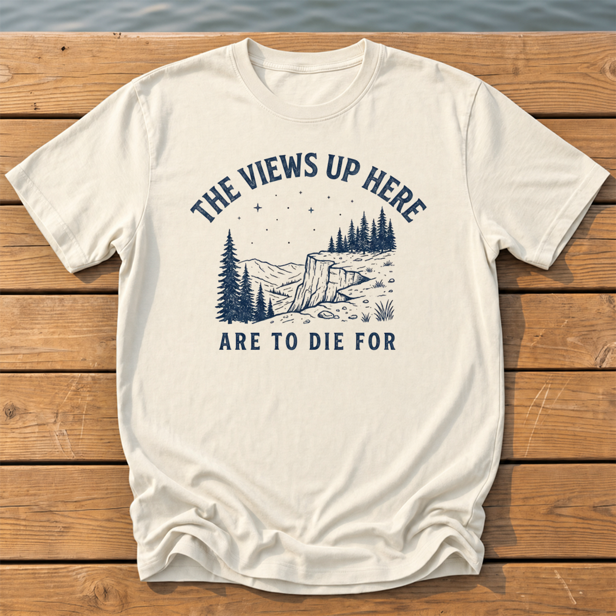 Outside-ish Design 10 T-Shirt — Ivory