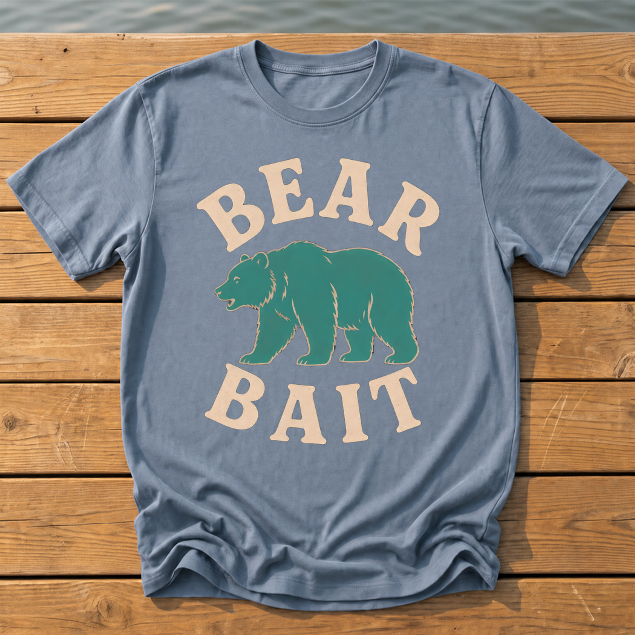 Outside-ish Design 18 T-Shirt — Blue Jean