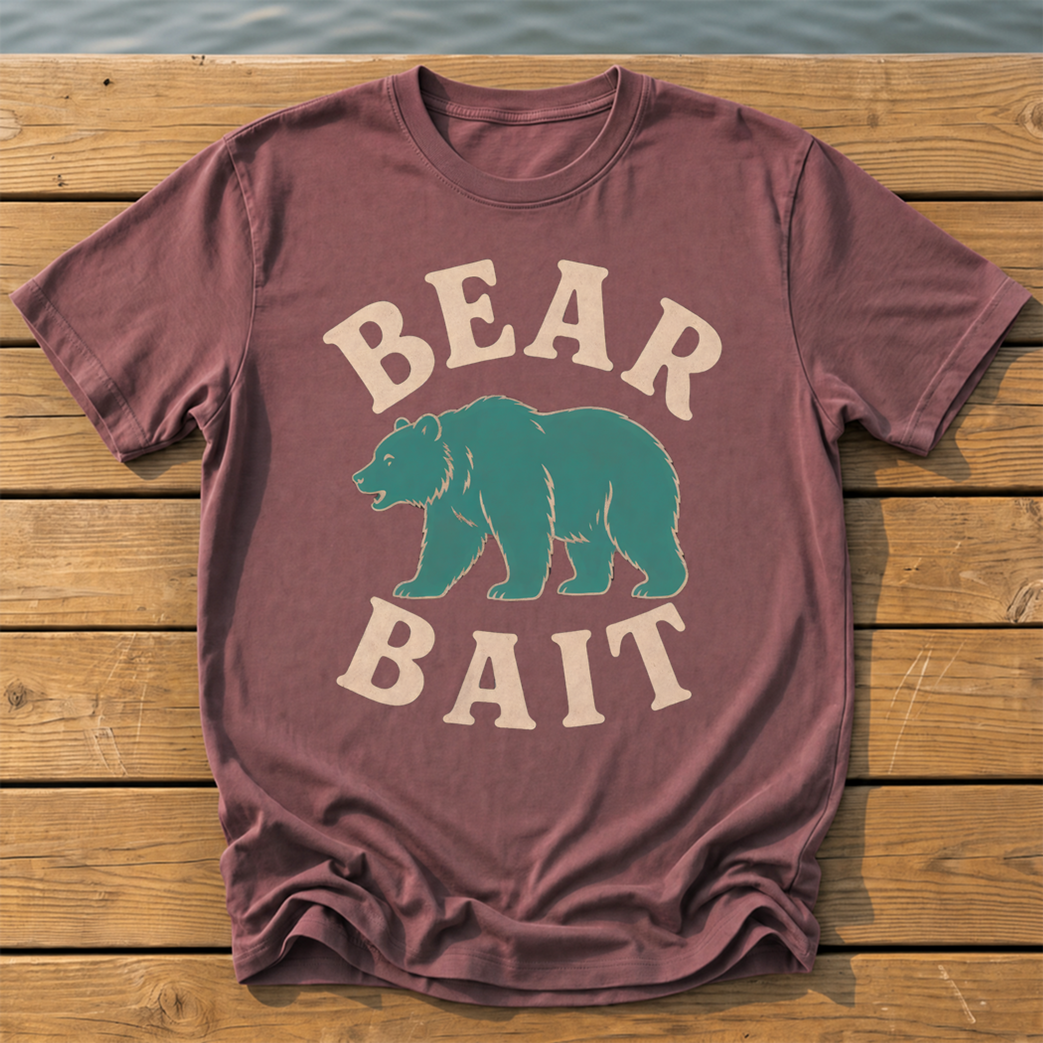 Outside-ish Design 18 T-Shirt — Brick