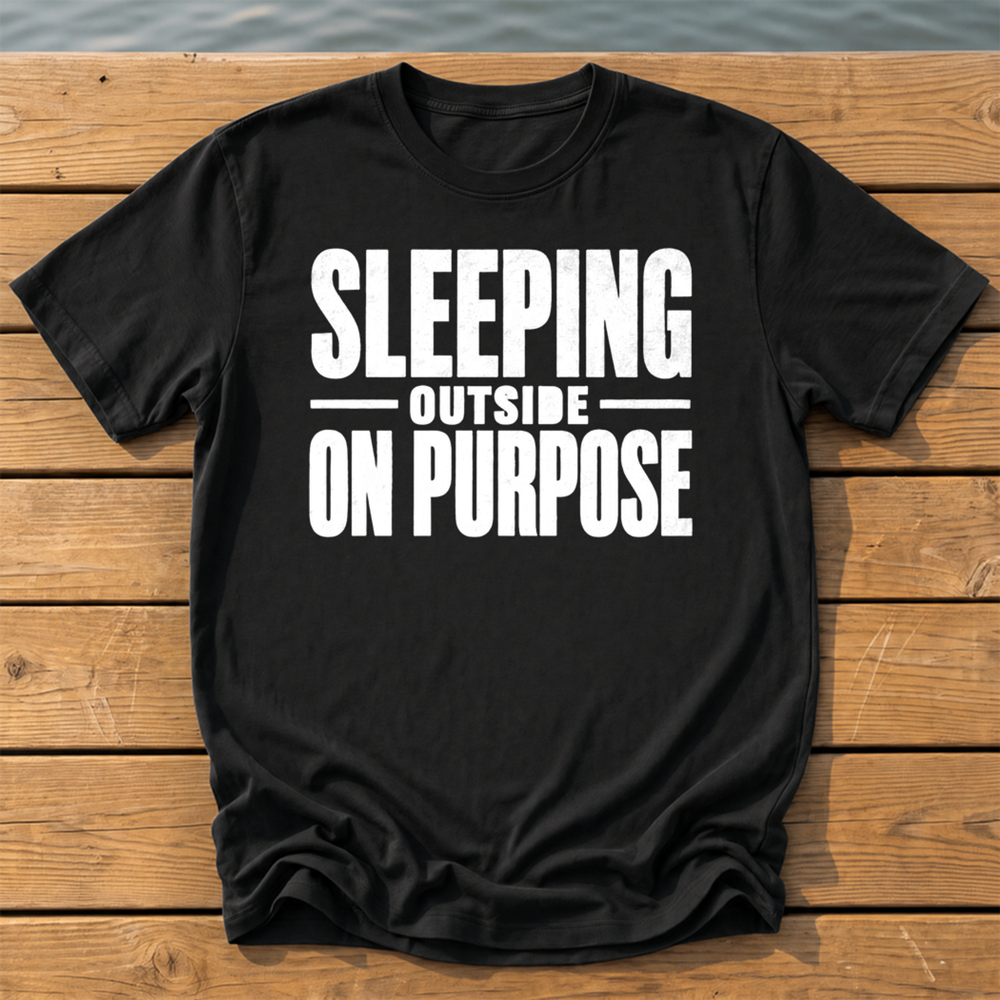 Outside-ish Design 26 T-Shirt — Black