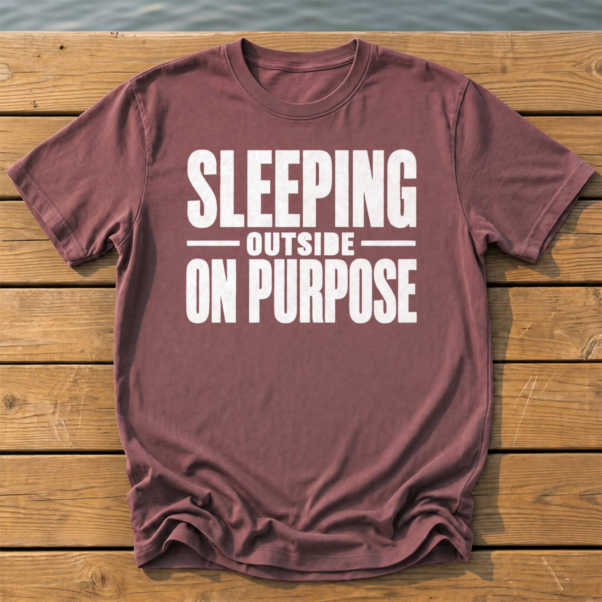 Outside-ish Design 26 T-Shirt — Brick