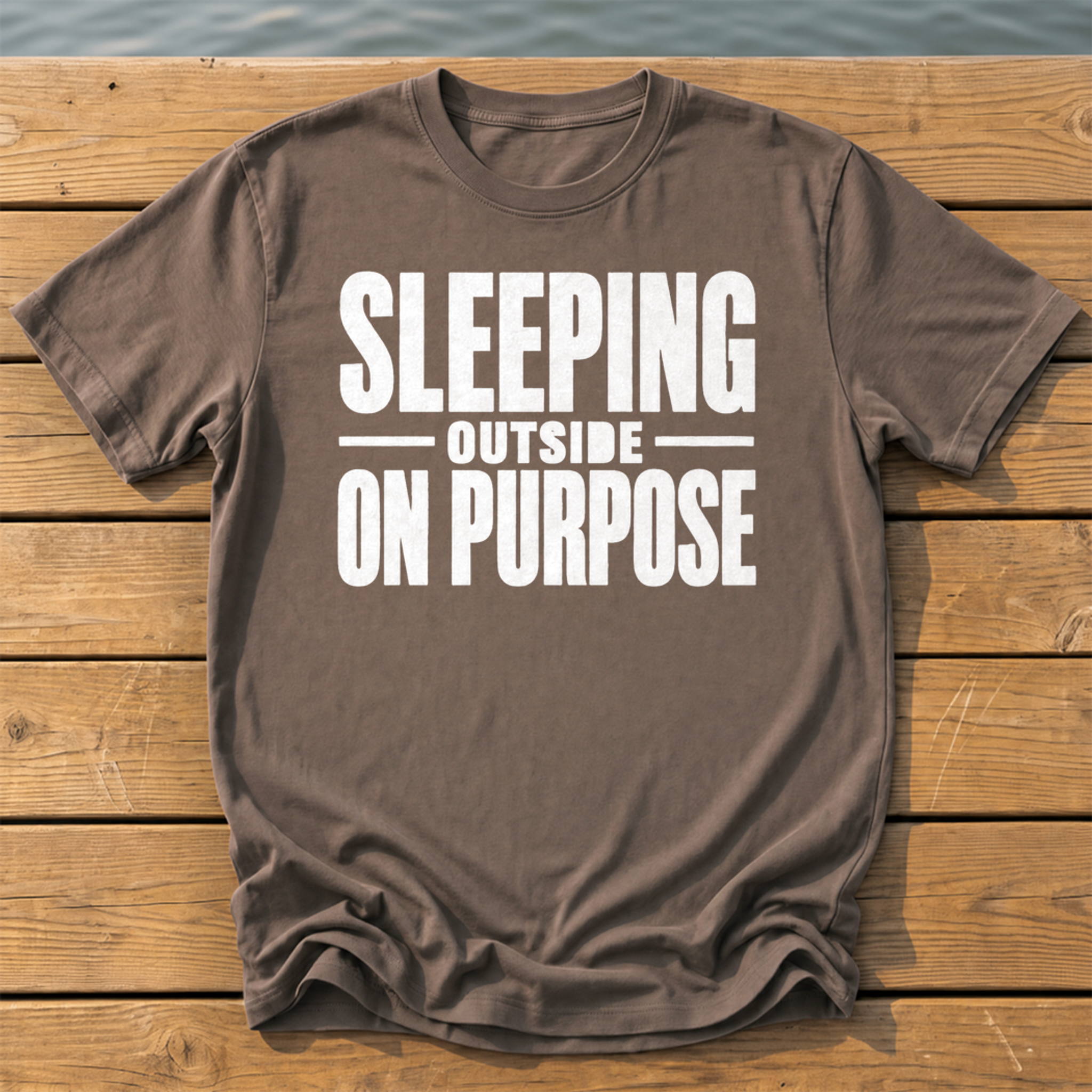 Outside-ish Design 26 T-Shirt — Espresso