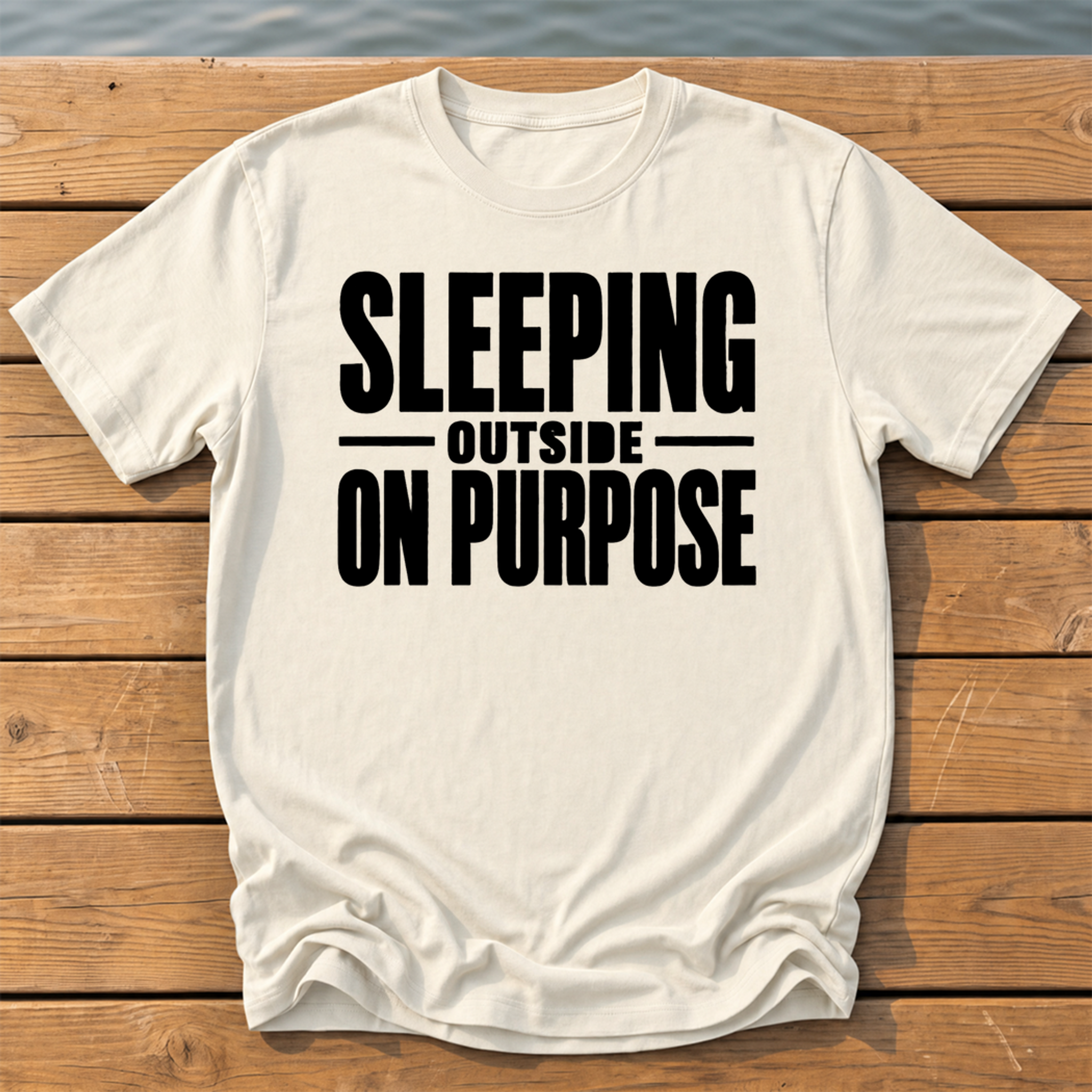 Outside-ish Design 26 T-Shirt — Ivory