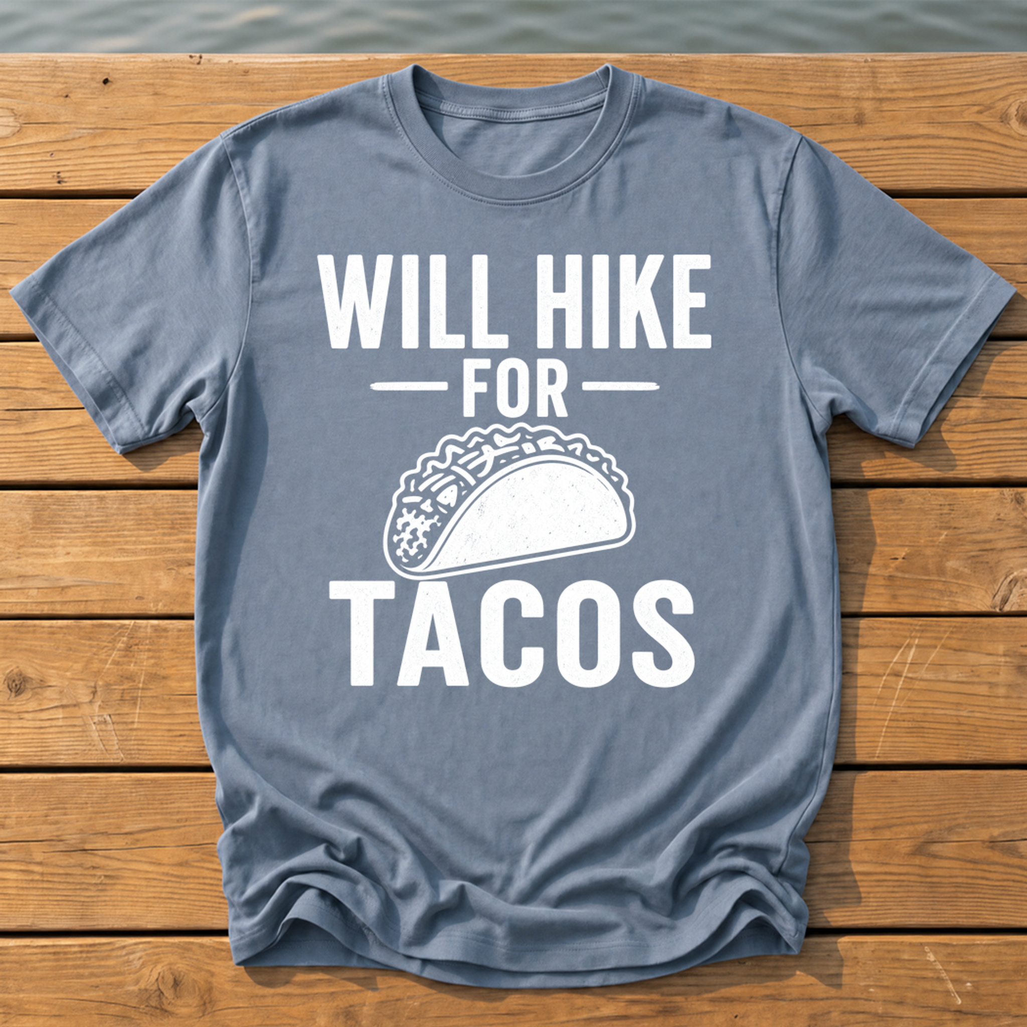Outside-ish Design 27 T-Shirt — Blue Jean