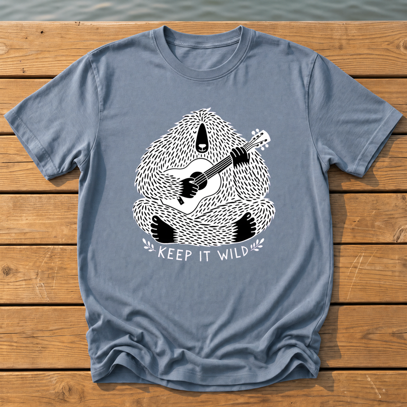 Outside-ish Design 34 T-Shirt — Blue Jean